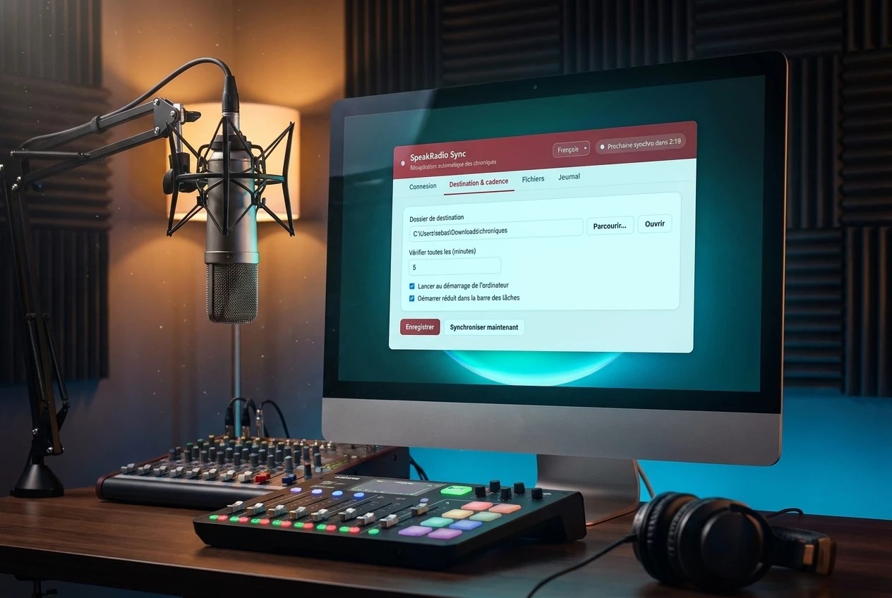 SpeakRadio Sync : vos chroniques livrées automatiquement sur votre ordinateur